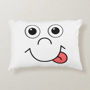 Cartoongesicht Dekokissen
