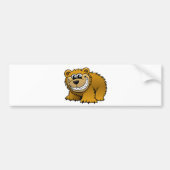 Cartoongrizzly-Bär Autoaufkleber (Vorne)