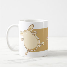 Cartoonhäschenillustration Kaffeetasse