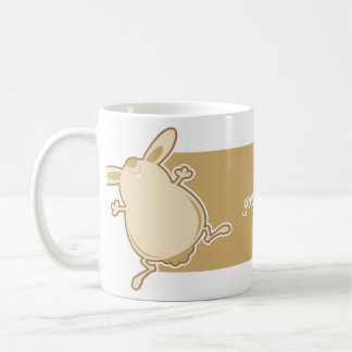 Cartoonhäschenillustration Kaffeetasse
