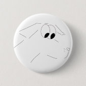 Cartoonhund Button (Vorderseite)