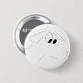 Cartoonhund Button (Vorne & Hinten)