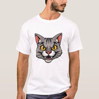 Cartoonic Cat T - Shirt Print Design