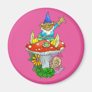 Cartoonillustration eines wellenartig bewegenden magnet