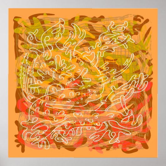 Cartoonish Organik Poster (Vorne)