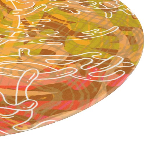 Cartoonish Organik Schneidebrett (Ecke)