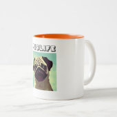 Cartoonish Süße Tier Lover Dog Mops Tasse Shot (VorderseiteRechts)