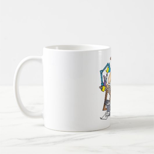 Cartoonist am Werk Kaffeetasse (Links)