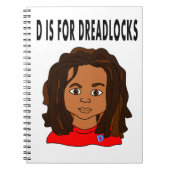 Cartoonjunge dreadlocks Schulnotizbuch Notizblock (Vorderseite)
