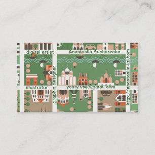 Cartoonkarten-Namenskarte Visitenkarte