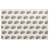 Cartoonkatze - Nickerchen machende Katze Stoff (Fat Quarter (45,7 x 55,9 cm))