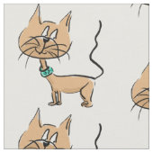 Cartoonkatzengewebe Stoff (Nahaufnahme)