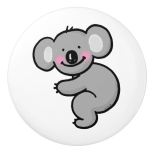 Cartoonkoalabär Keramikknauf
