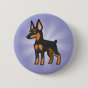 CartoonminiaturPinscher/Manchester-Terrier Button