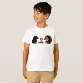 Cartoonmole und -Igel T-Shirt (Vorne ganz)