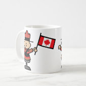CartoonMountie Kaffeetasse (Vorderseite Links)