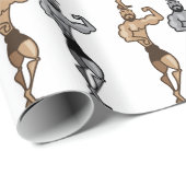 CartoonMuscleman Geschenkpapier (Rolleneckpunkt)