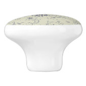 Cartoonmuster mit lustigen Katzen Keramikknauf (Seitenansicht)