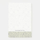 Cartoonmuster mit lustigen Katzen Post-it Klebezettel (Vorderseite)