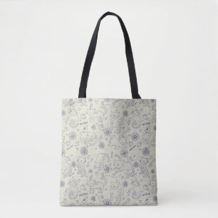 Cartoonmuster mit lustigen Katzen Tasche