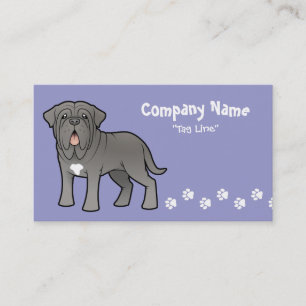 Cartoonneapolitanischer Mastiff Visitenkarte