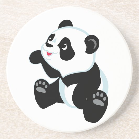 Cartoonpanda Getränkeuntersetzer (Vorne)