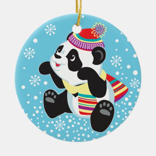 Cartoonpanda Keramikornament (Vorne)