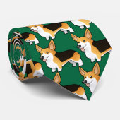 Cartoonpembroke-WaliserCorgi Krawatte (Gerollt)