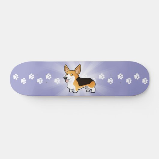 Cartoonpembroke-WaliserCorgi Skateboard (Horizontal)