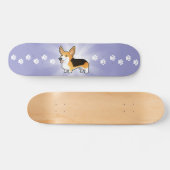 Cartoonpembroke-WaliserCorgi Skateboard (Horizontal)
