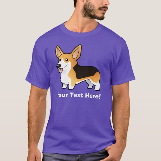 Cartoonpembroke-WaliserCorgi T-Shirt (Vorderseite)
