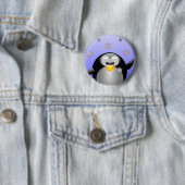 CartoonPenguin mit Schneeflocken Button (Beispiel)