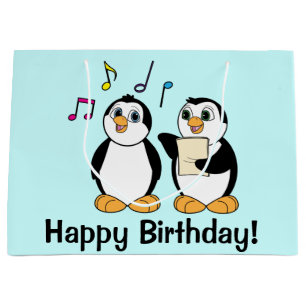 CartoonPenguins, die alles Gute zum Geburtstag Große Geschenktüte