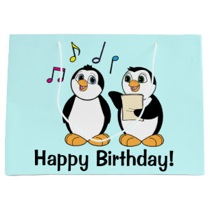 CartoonPenguins, die alles Gute zum Geburtstag Große Geschenktüte