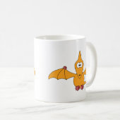 CartoonPterodactyl (Gelb) Kaffeetasse (VorderseiteRechts)