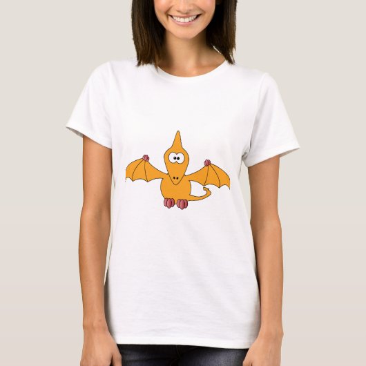 CartoonPterodactyl (Gelb) T-Shirt (Vorderseite)