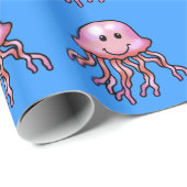 Cartoonquallen Geschenkpapier (Rolleneckpunkt)