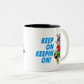 CartoonRaccoon Zweifarbige Tasse (VorderseiteRechts)