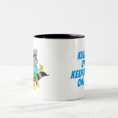 CartoonRaccoon Zweifarbige Tasse (Mittel)