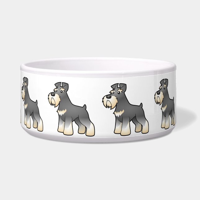 Cartoonriesiger/Standard-/MiniaturSchnauzer Napf (Vorderseite)