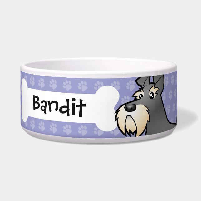 Cartoonriesiger/Standard-/MiniaturSchnauzer Napf (Vorderseite)