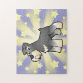Cartoonriesiger/Standard-/MiniaturSchnauzer Puzzle (Vertikal)