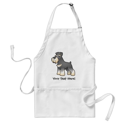Cartoonriesiger/Standard-/MiniaturSchnauzer Schürze (Vorne)