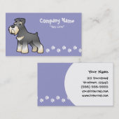 Cartoonriesiger/Standard-/MiniaturSchnauzer Visitenkarte (Vorne/Hinten)