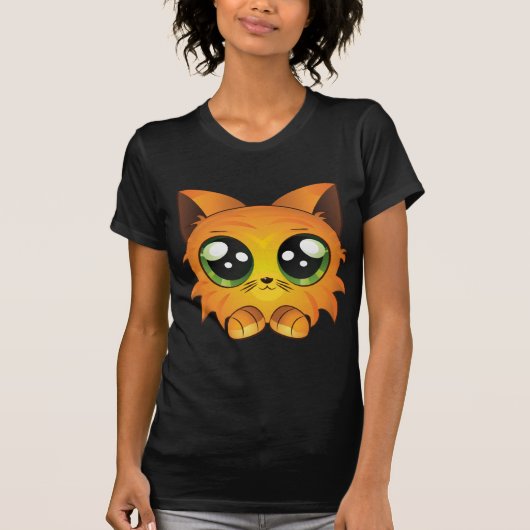 Cartoonrotkätzchen T-Shirt (Vorderseite)