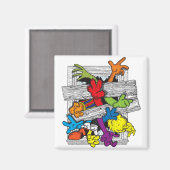 Cartoons Attack Magnet (Vorderseite/Rückseite)