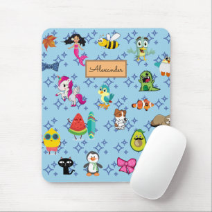 Cartoons funkeln süße blaue Kinder-Cartoons Mousepad