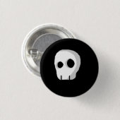 Cartoonschädel Button (Vorne & Hinten)
