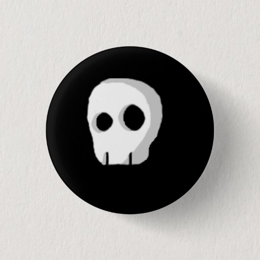 Cartoonschädel Button (Vorderseite)