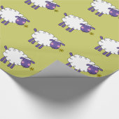 Cartoonschafe Geschenkpapier (Ecke)